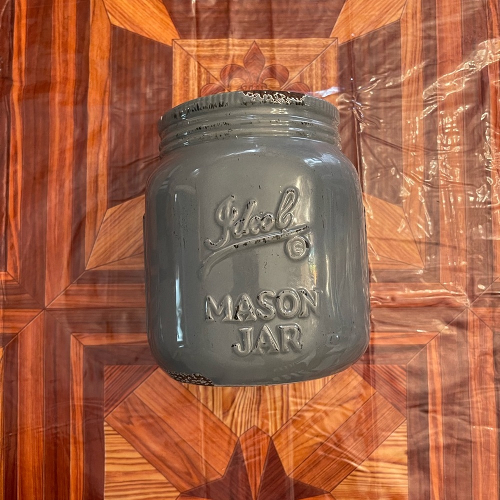Ceramic mason jar
